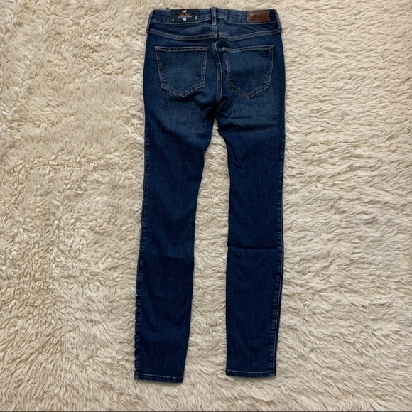 Hollister Mid Rise Super Skinny Med Wash Jeans 1R - Picture 8 of 15